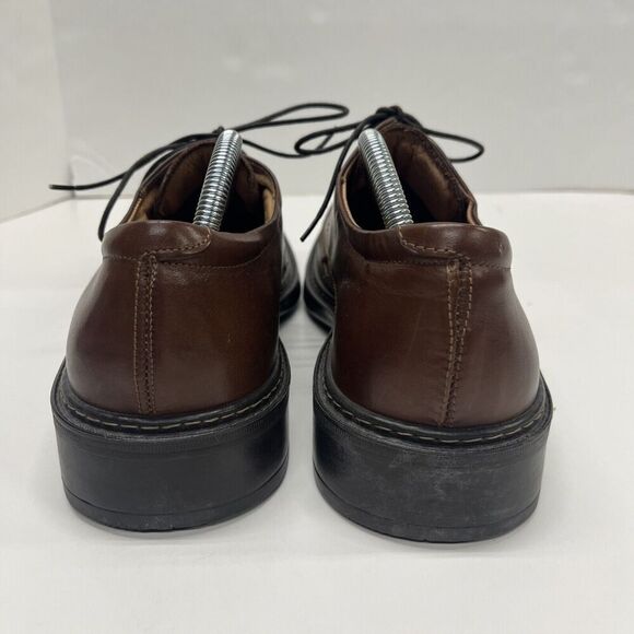 Structure Shoe Brown Leather Vera Gomma Men's 12D Dress Shoe Made In Italy - Picture 7 of 14